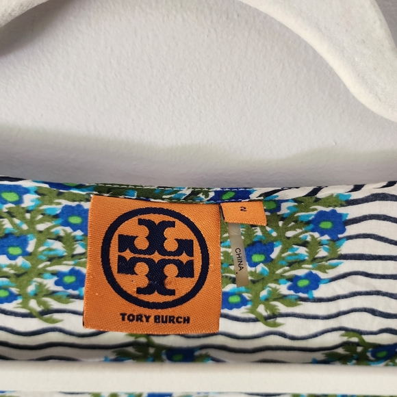Tory Burch‎ Evaline Floral Voile Long Sleeve Blouse Size 2 - Picture 13 of 13